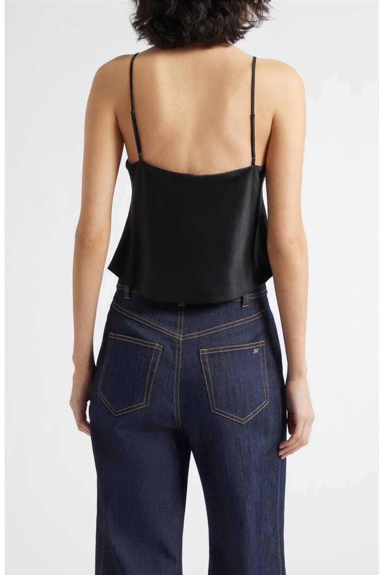 Petit Marta Silk Cami, Alternate, color, BLACK