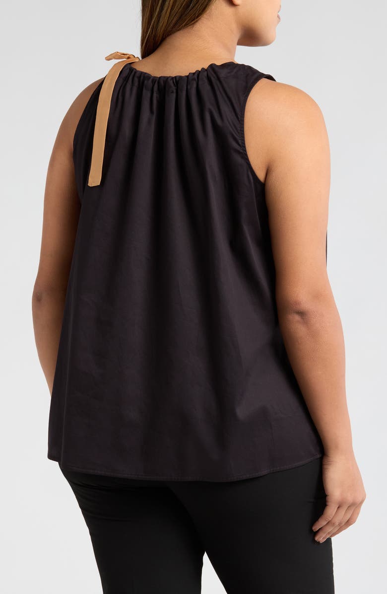 HARSHMAN Acadia Sleeveless Cotton Top, Alternate, color, Black