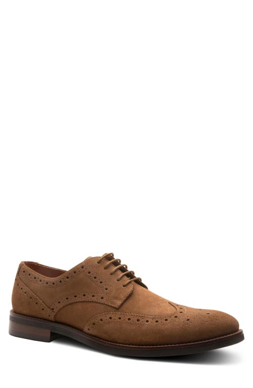 Gordon Rush Concord Wingtip Derby in Tan Suede