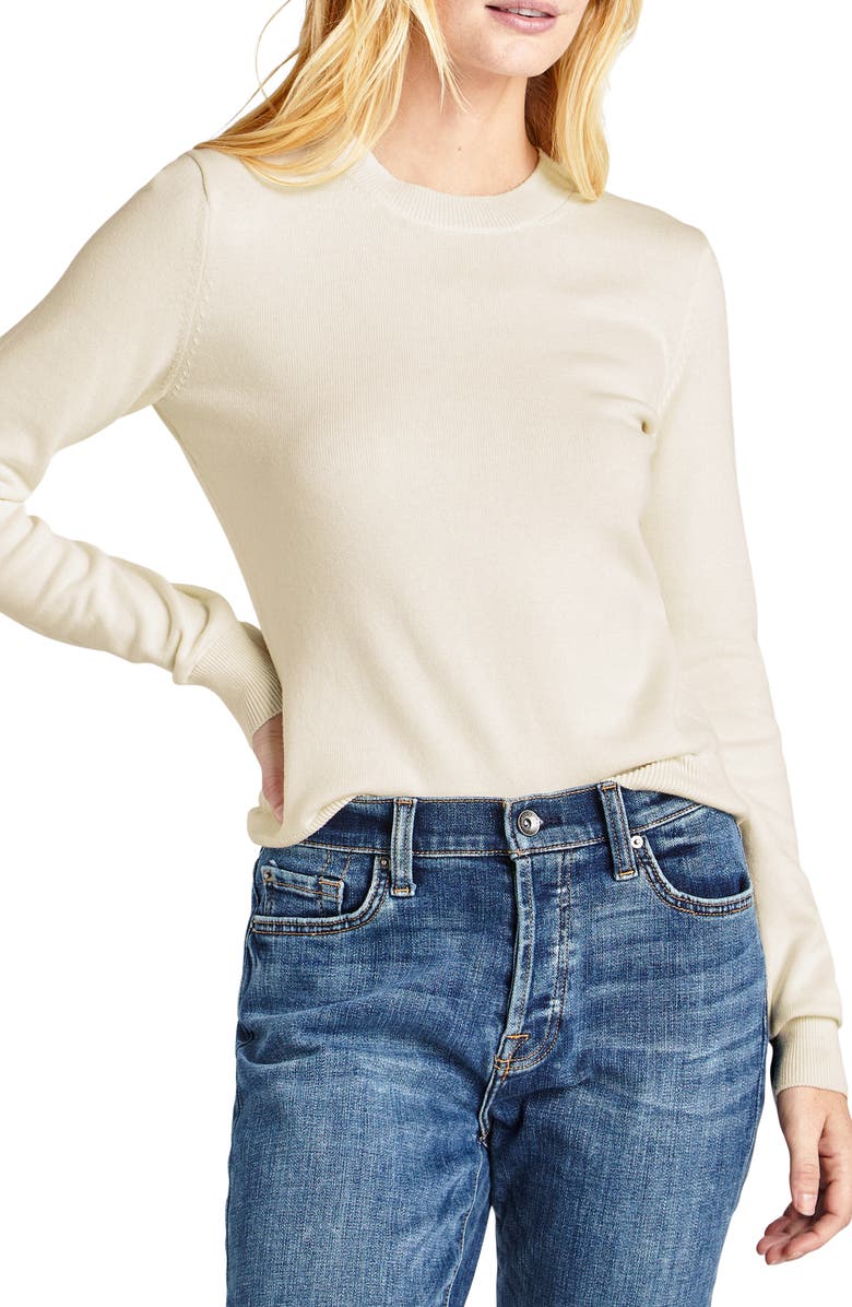 Splendid James Cotton & Silk Blend Sweater, Main, color,