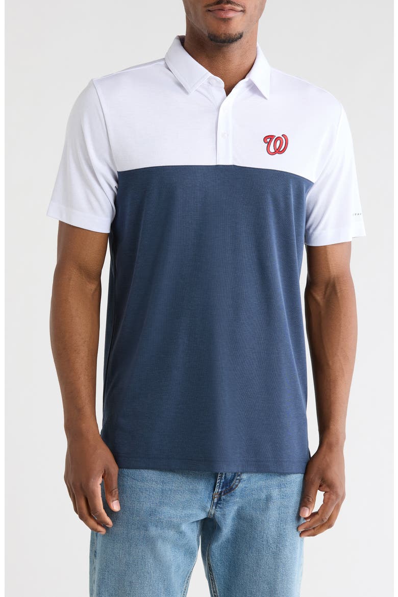 Washington Nationals Home Run Leader Polo, Main, color, WHITE/ NAVY