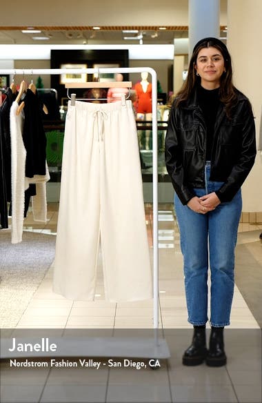 Topshop Satin Wide Leg Trousers (Women) | Nordstromrack