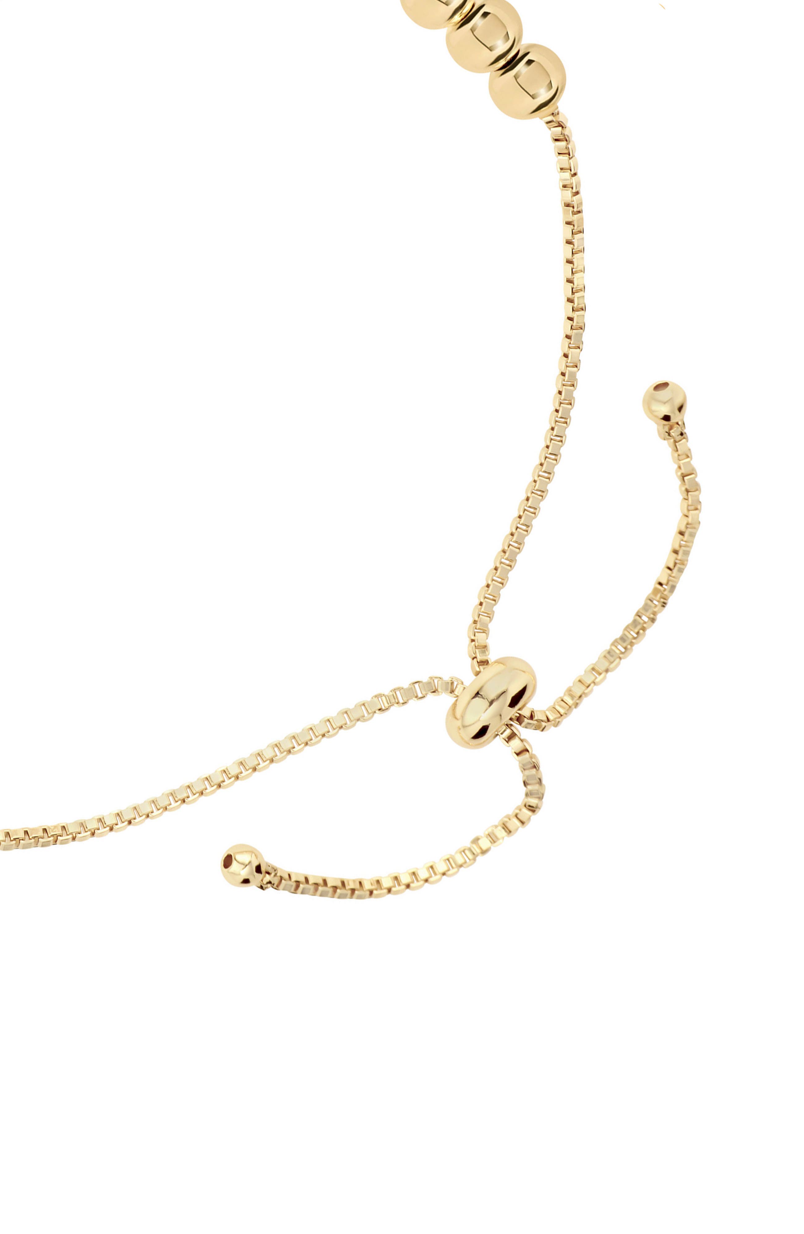 ATHRA LUXE Cubic Zirconia Heart Beaded Bolo Bracelet (Women ...