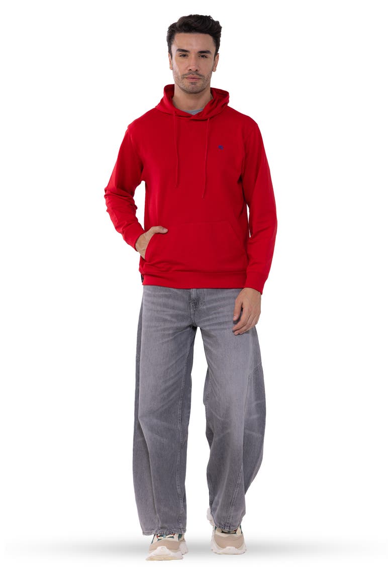 Pullover Hooded Sweatshirt, Alternate, color, Red