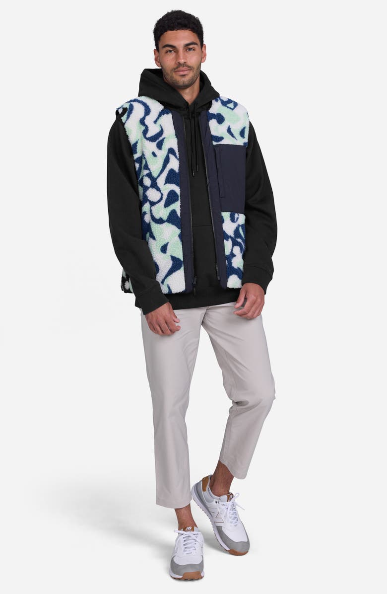 Bad Birdie Everyday Cozy Faux Shearling Reversible Vest, Alternate, color, Jazz