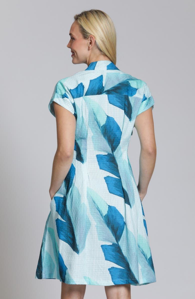 APNY Short Sleeve Seersucker Shirtdress, Alternate, color, 