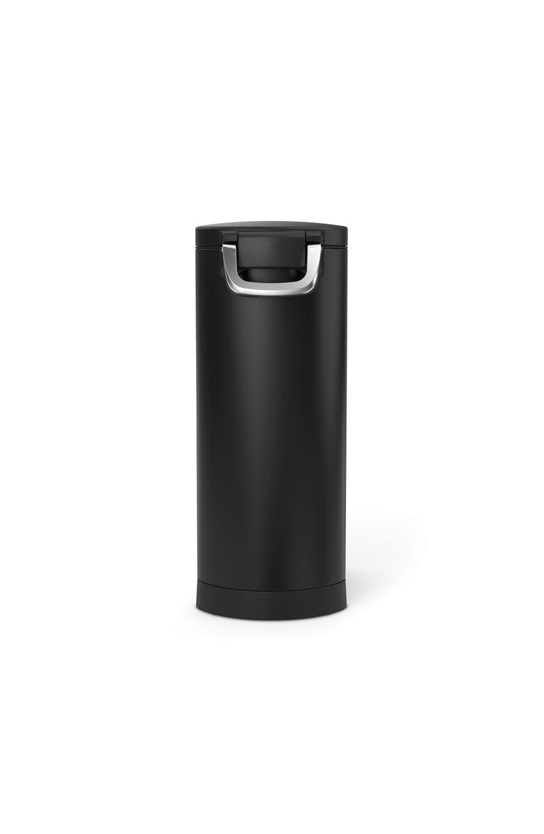 simplehuman x-large pet food can, Alternate, color, Matte Black