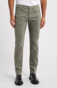 FRAME L'Homme Slim Fit Five-Pocket Twill Pants