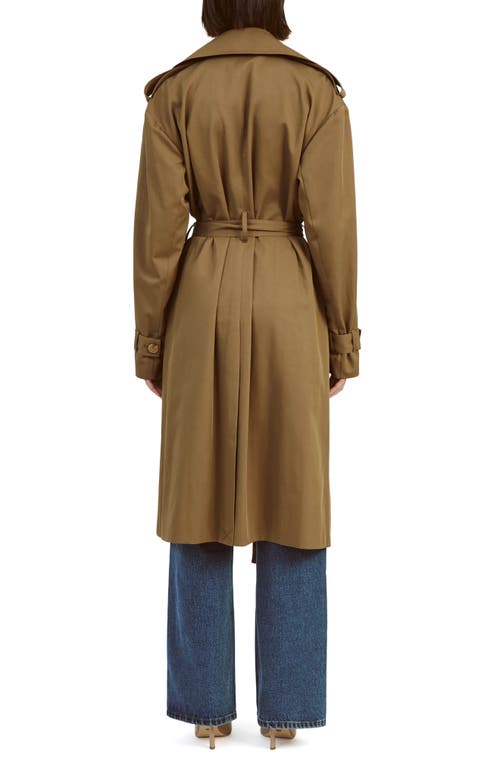 Bardot Halle Trench Coat In Khaki