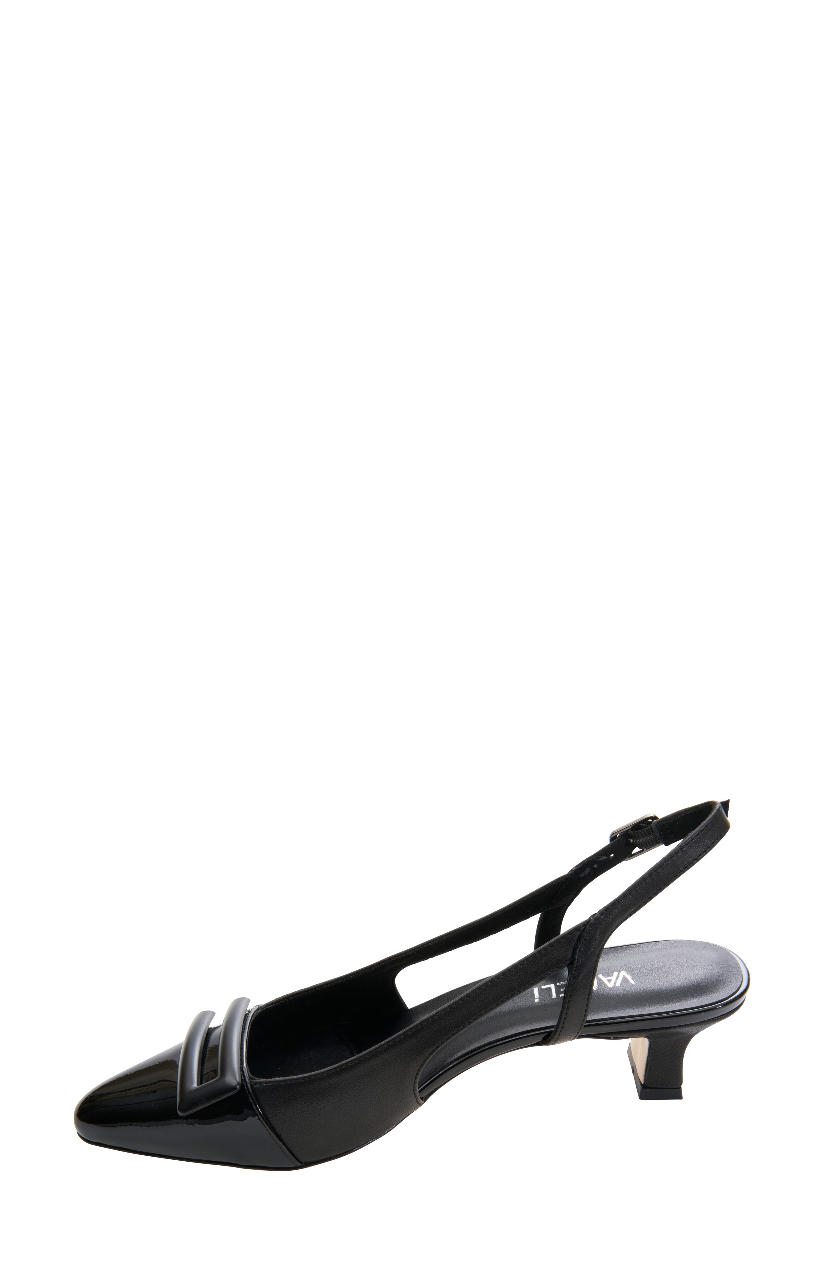 Tady Pointed Toe Slingback Pump, Alternate, color, BLACK
