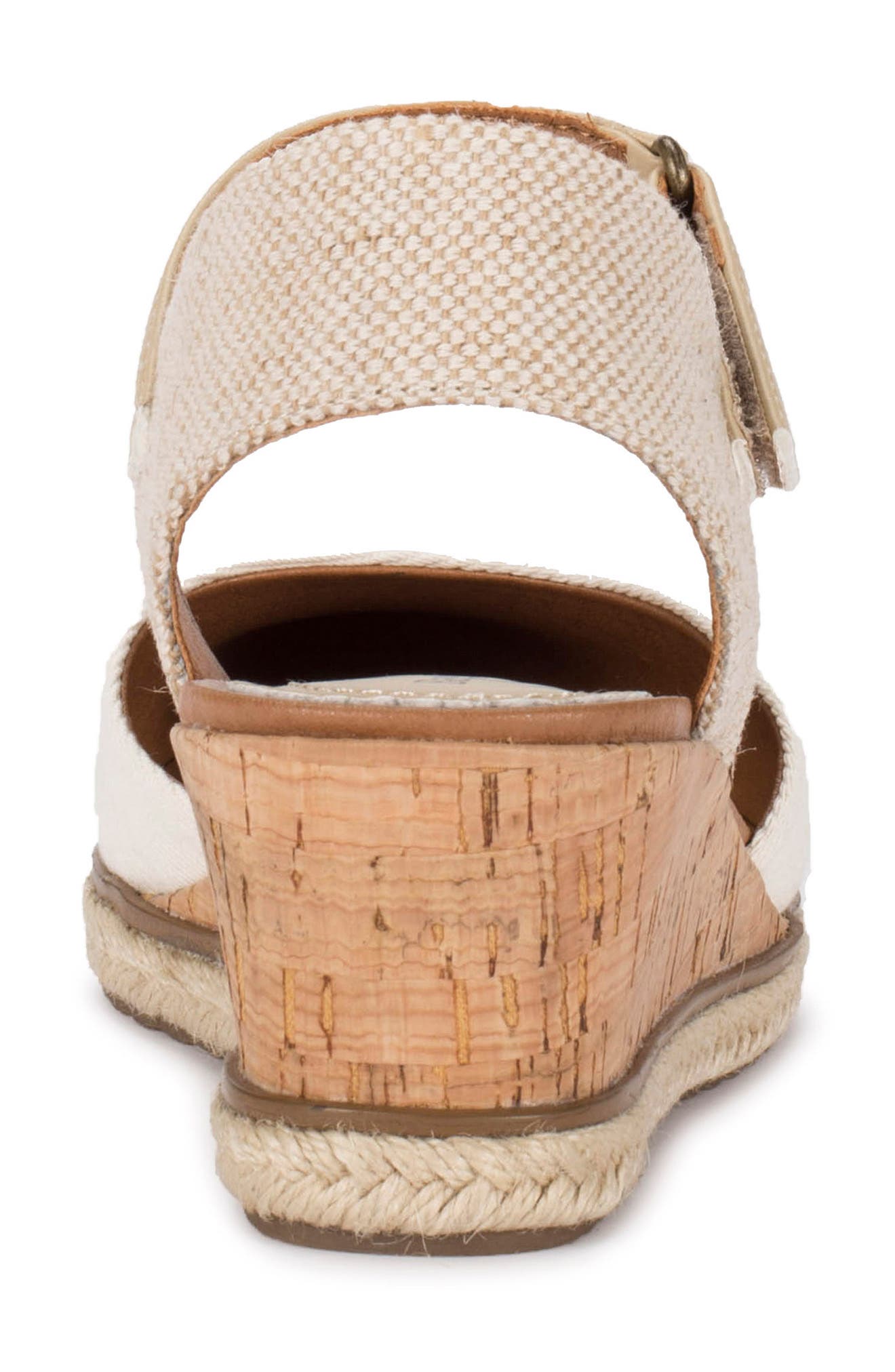 Ocean Casual Wedge, Alternate, color, CREAM CANVAS