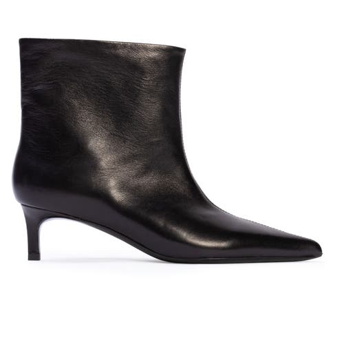 BLACK SUEDE STUDIO Trina 50 Boot in Black Leather at Nordstrom, Size 37