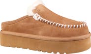 Mykos Suede Genuine Shearling Lined Water Repellent Clog