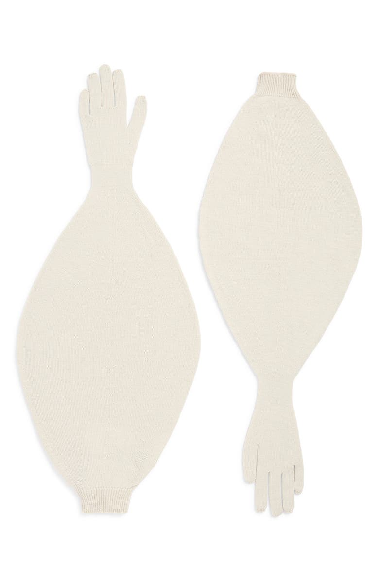 Paloma Wool Flake Puff Merino Wool Gloves, Main, color, Off-White