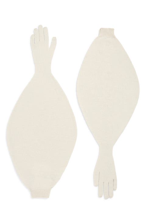 Flake Puff Merino Wool Gloves