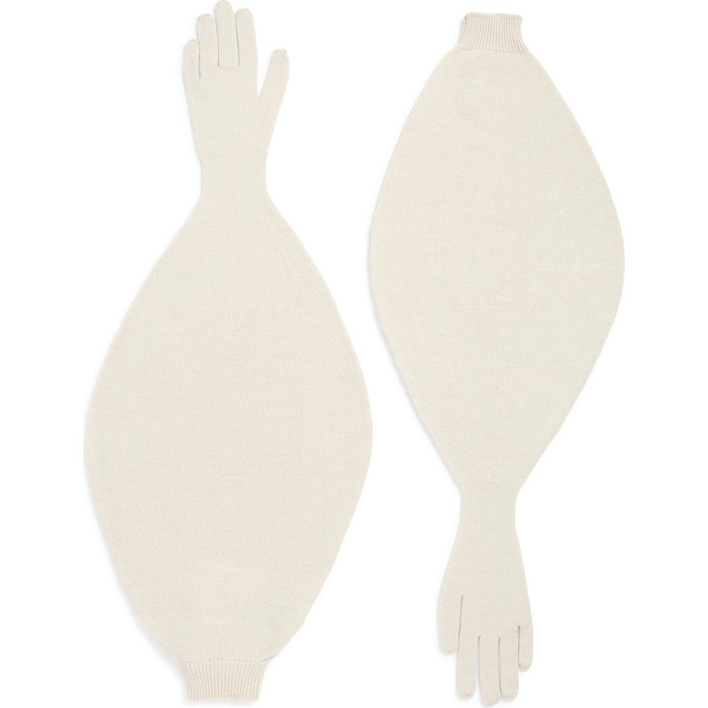 Paloma Wool Flake Puff Merino Wool Gloves In Neutral