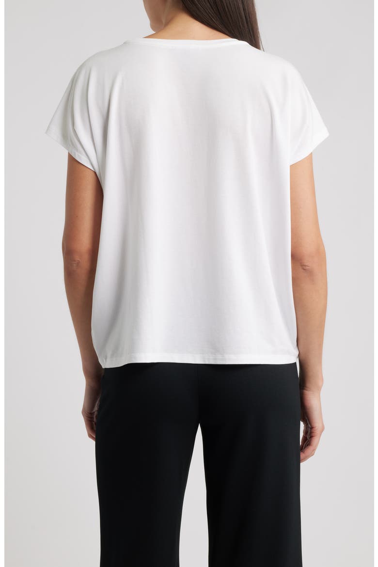 Crewneck Wedge Top, Alternate, color, WHITE