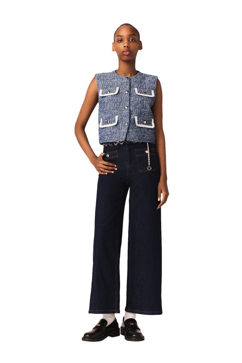 Tweed jacket, Alternate, color, Blue