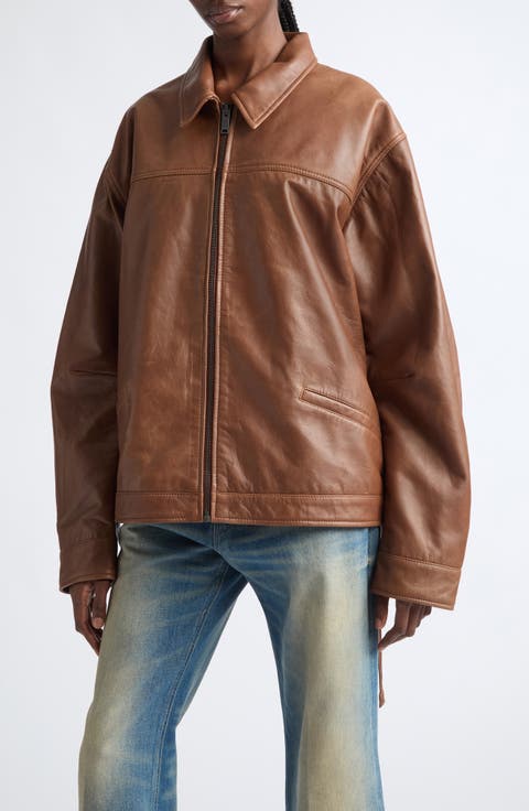 Jocelyn Silky Leather Jacket