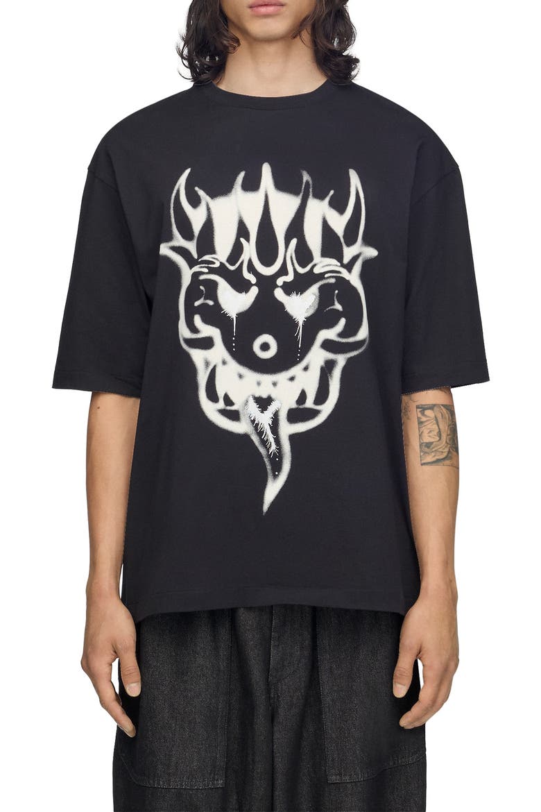 Chito Graphic Short Sleeve Tee, Main, color, BLACK