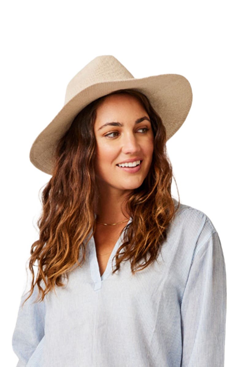 Carve Designs Panama Hat, Alternate, color, Light Khaki