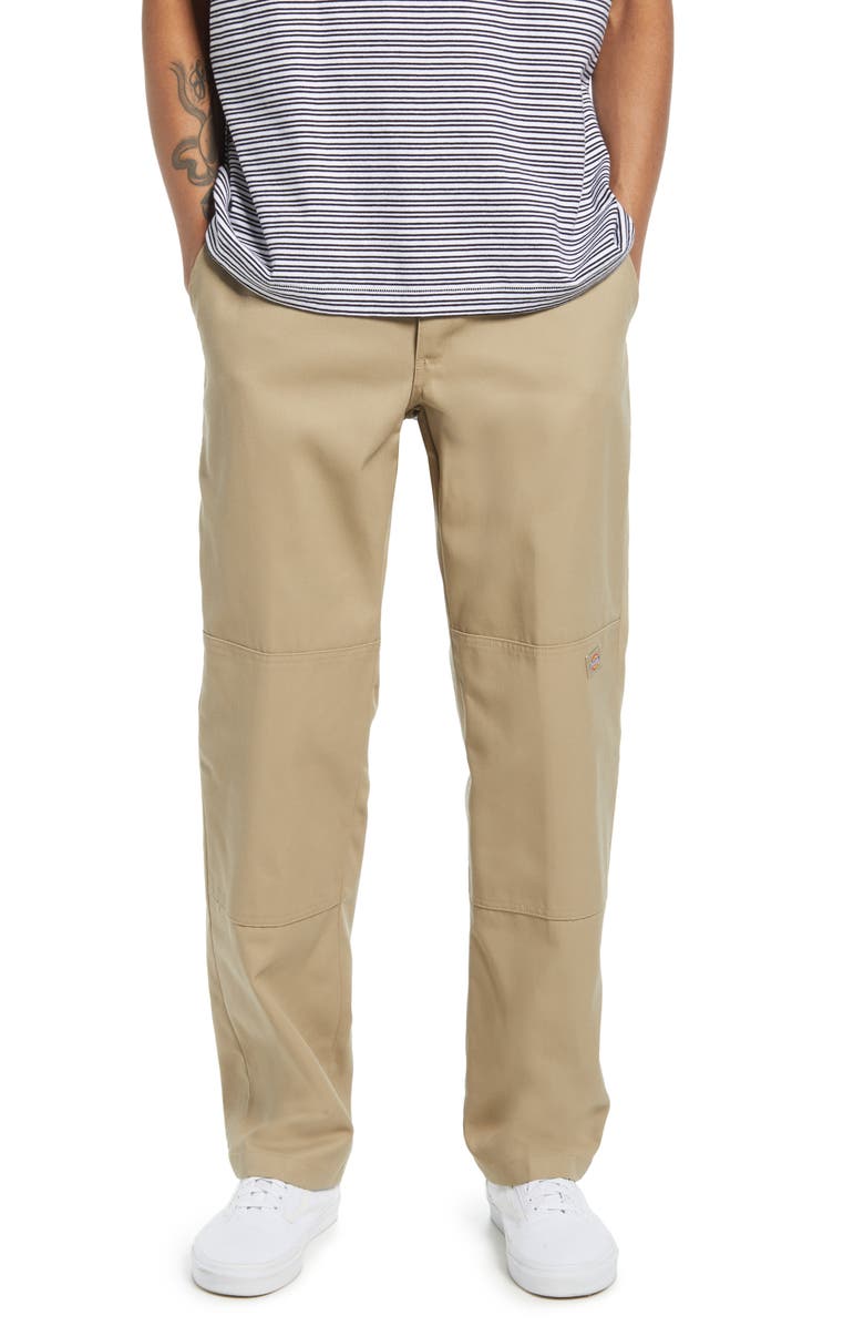 Dickies Flat Front Twill Pants, Main, color, Khaki
