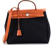 Pre-Owned Hermes Herbag Toile and Leather PM