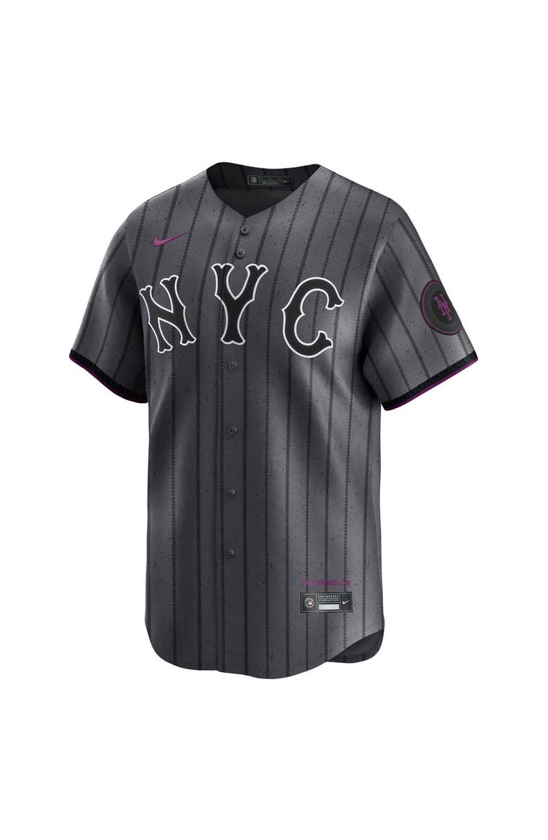 Nike Men's Nike Francisco Lindor Gray New York Mets City Connect Limited Jersey, Alternate, color, Gray