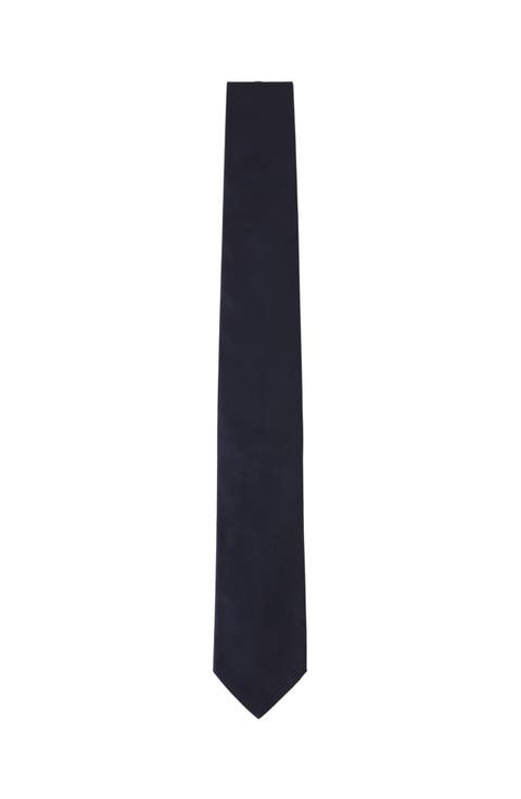Plain Silk Pique Tie