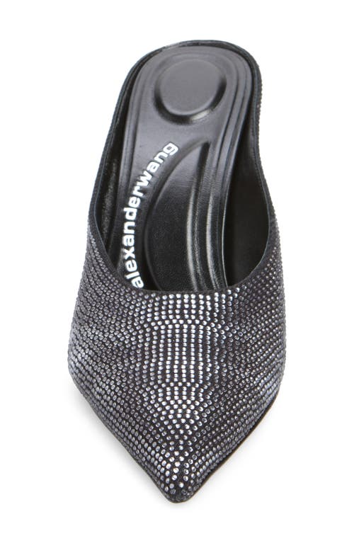 Alexander Wang 90mm Irina Mules In Grey Aged