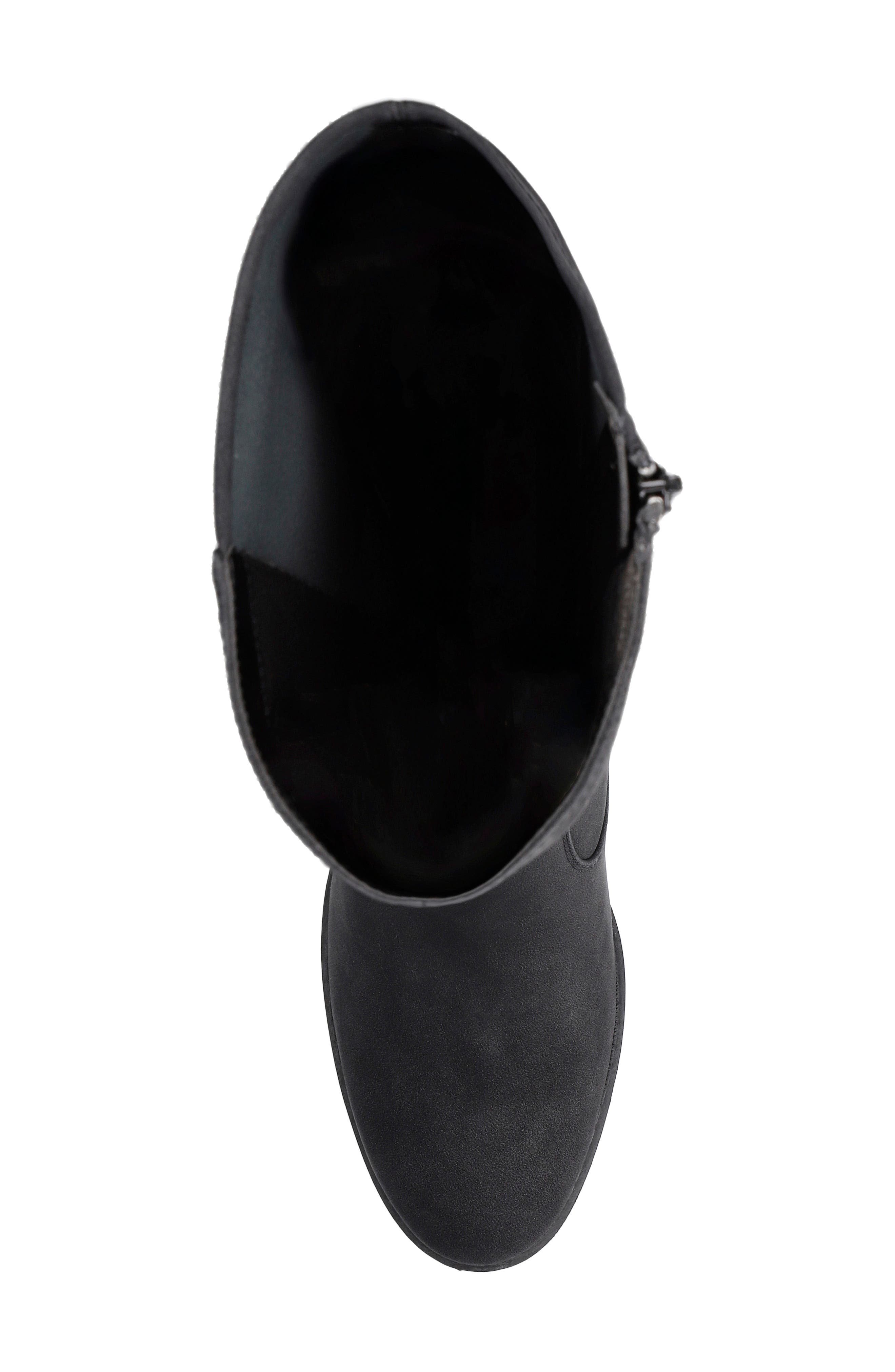 Tucker Knee High Boot, Alternate, color, BLACK LAME