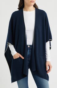 Vince Tipped Cashmere Cape