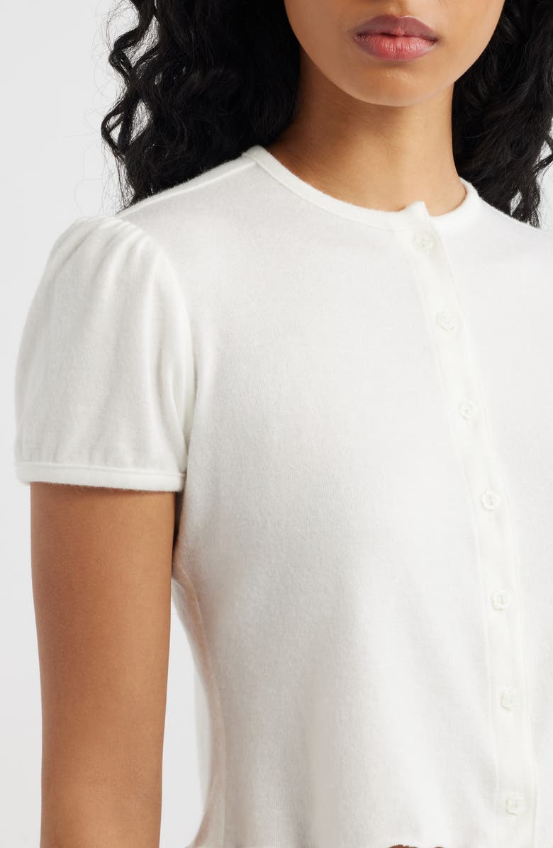 Bella Venice The Boni Short Sleeve Button-Up Top, Alternate, color, White