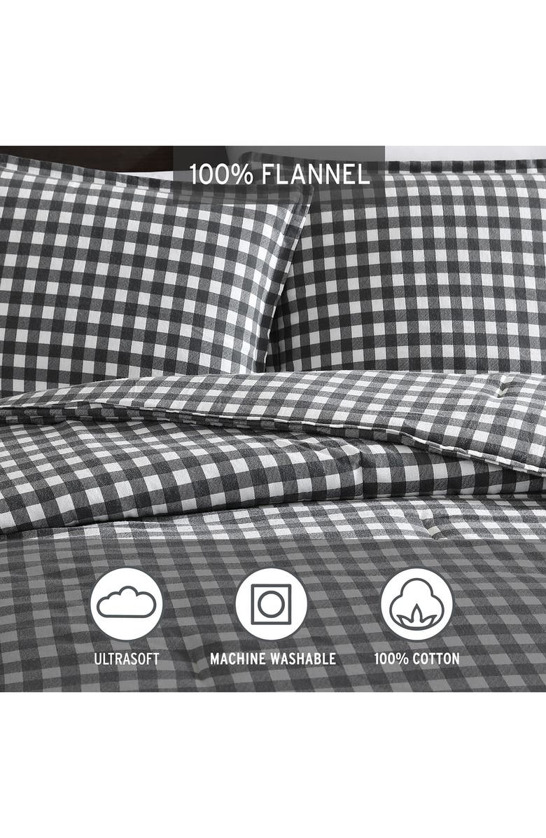 Eddie Bauer Preston Plaid Duvet Cover & Sham Set, Alternate, color, Grey