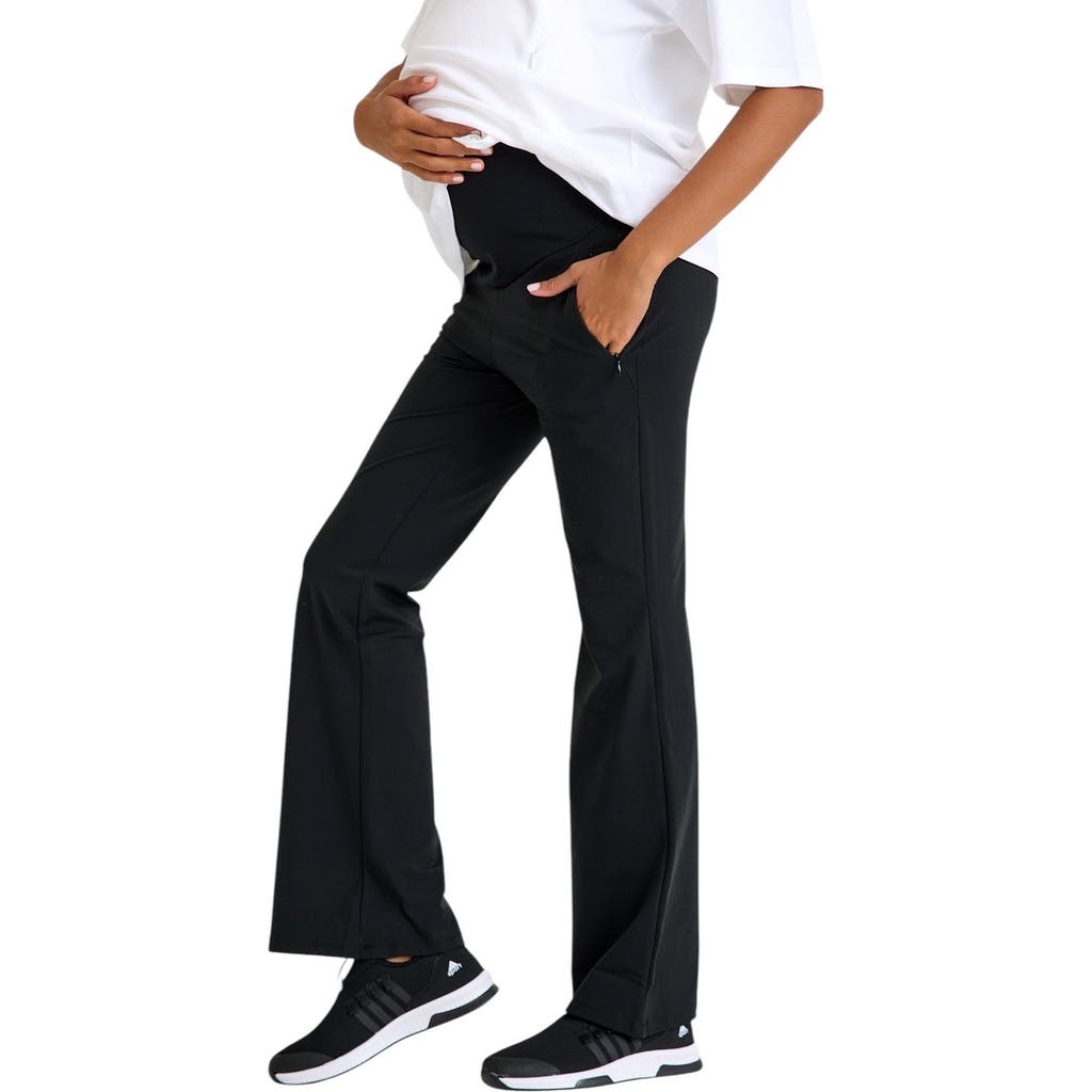 Accouchée Ultimate Comfort Warm Flare Pants In Black