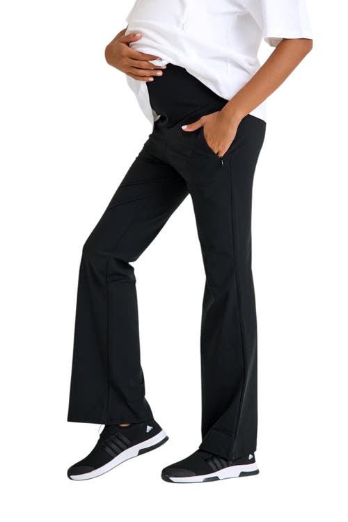 Accouchée Ultimate Comfort Warm Flare Pants In Black