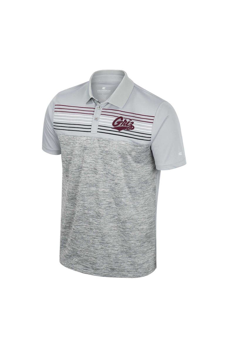 COLOSSEUM Men's Colosseum Gray Montana Grizzlies Cybernetic Polo, Alternate, color, Gray