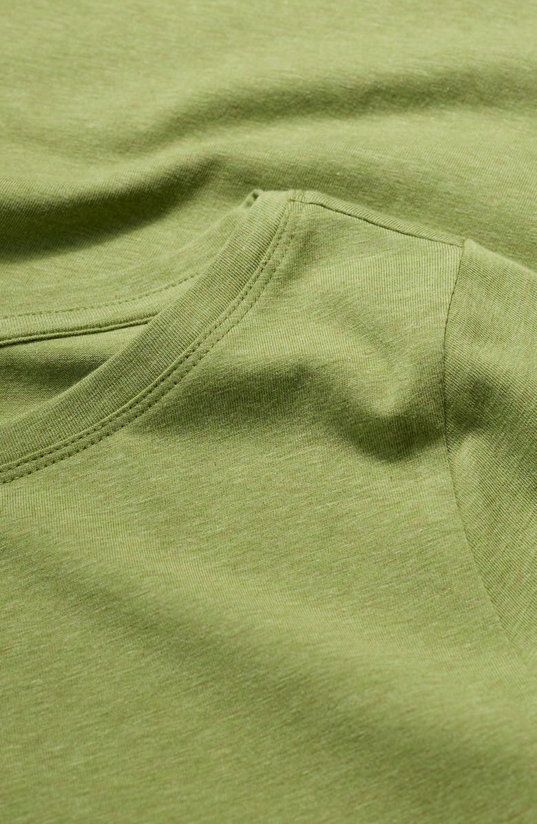 Seasalt Cornwall Easel Stretch Organic Cotton Top, Alternate, color, Melange Aloe