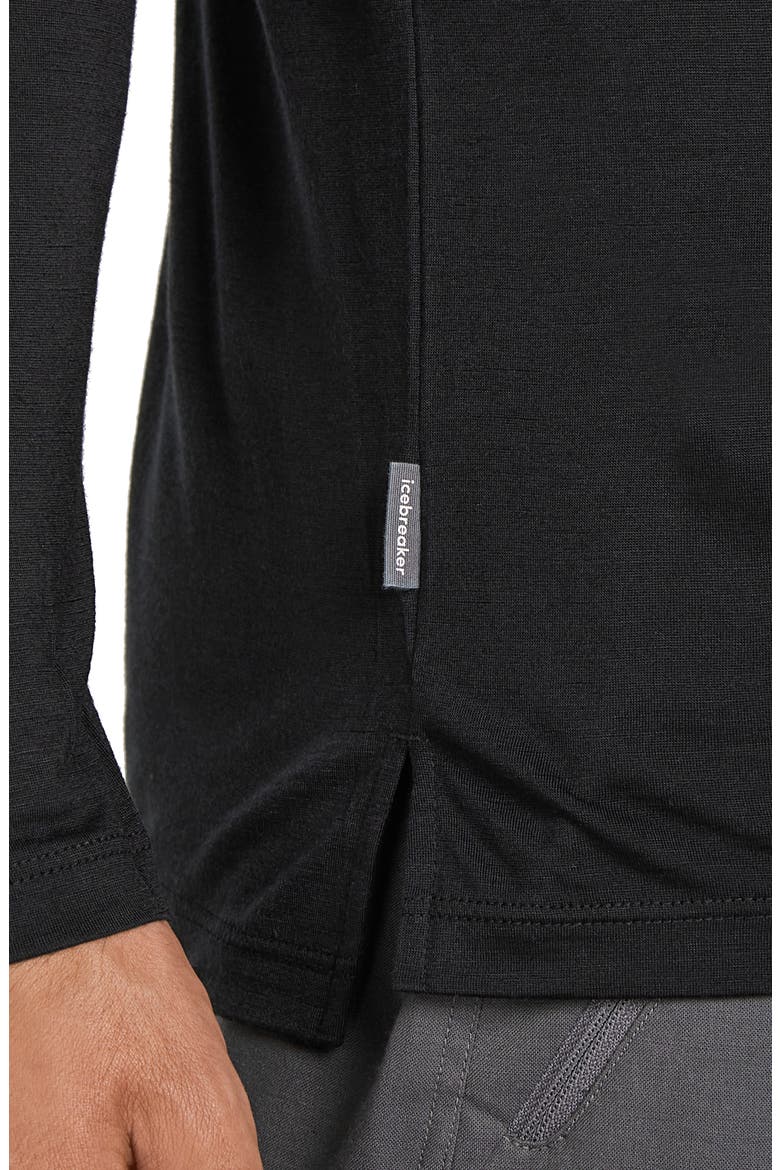 Merino 125 Cool-Lite™ Sphere Long Sleeve T-Shirt, Alternate, color, BLACK