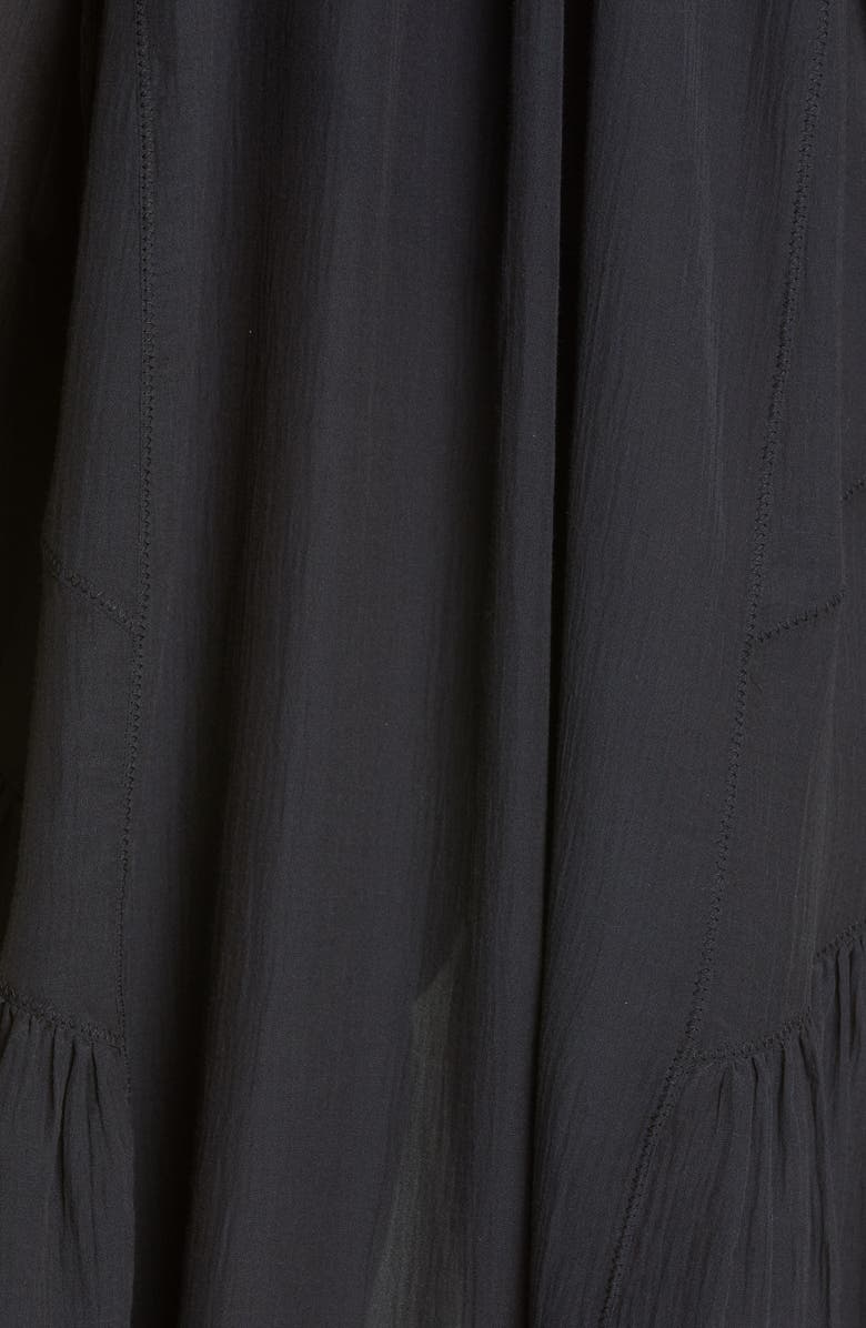 rag & bone Melody Long Sleeve Silk & Cotton Minidress, Alternate, color, 