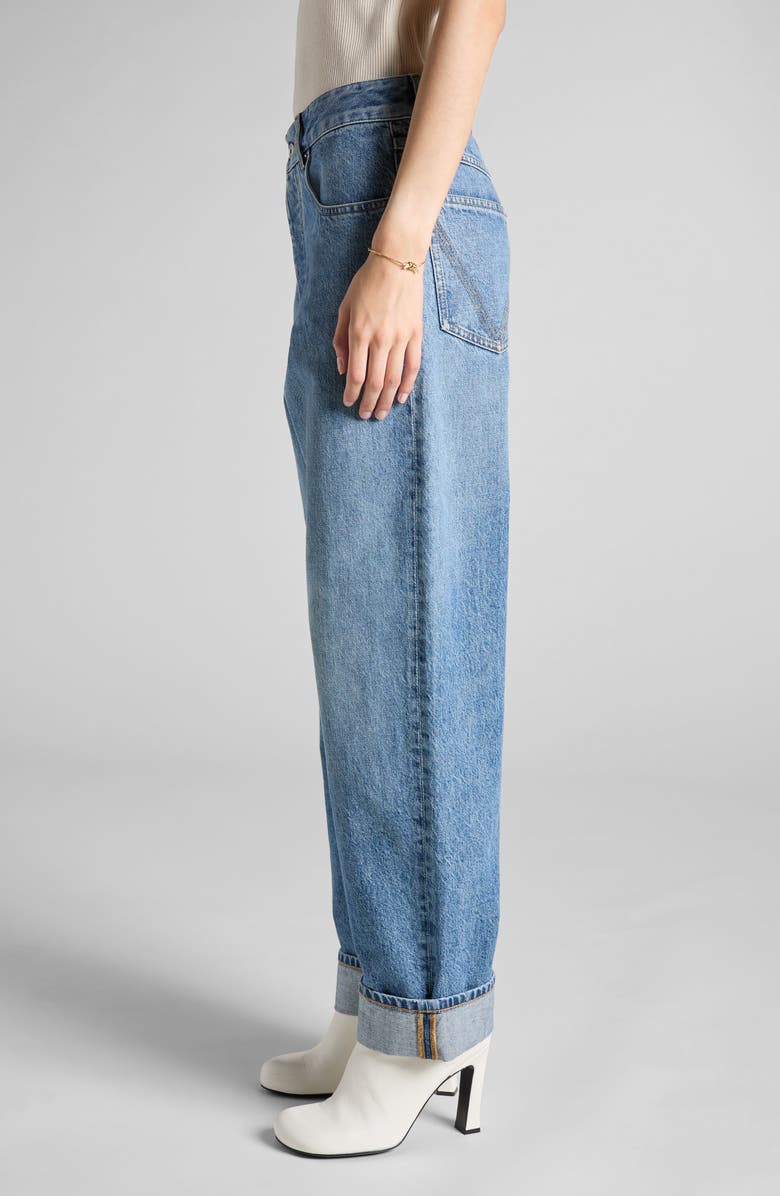 Bottega Veneta Turned Up Jeans, Alternate, color, 