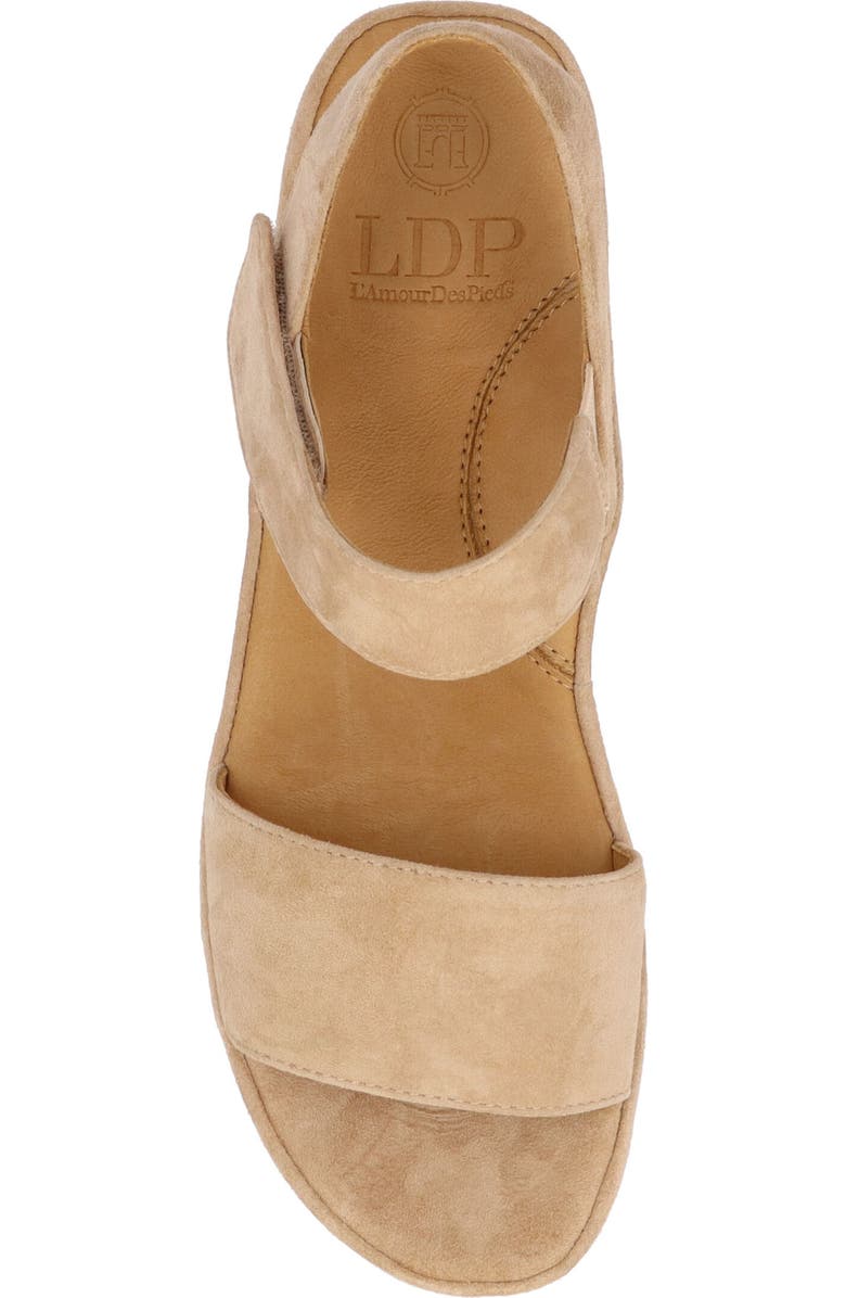 L'Amour des Pieds Abrilla Ankle Strap Sandal, Alternate, color, Beige