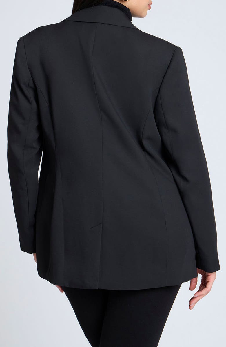 ELOQUII The Fluid Crepe Blazer, Alternate, color, 