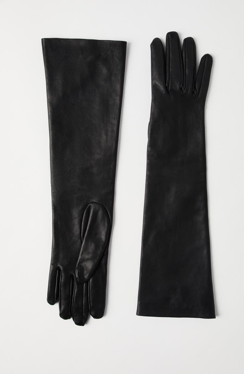 Brunello Cucinelli Long gloves, Alternate, color, Black