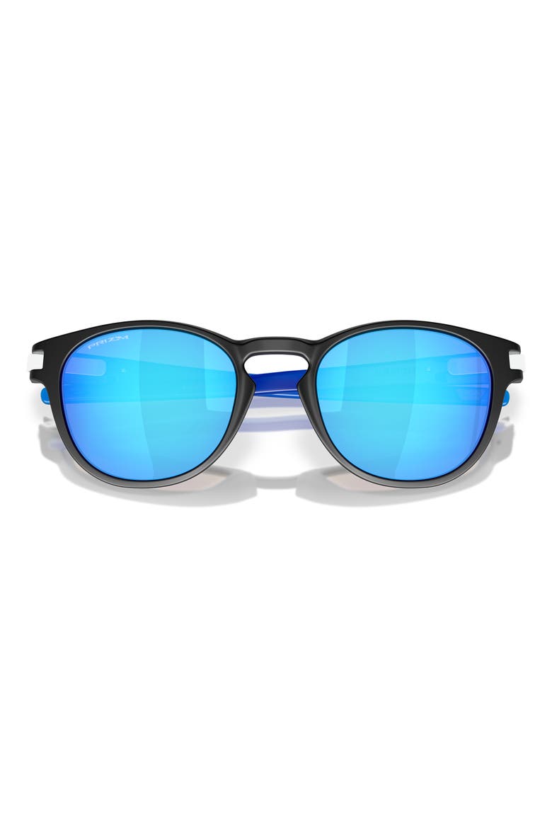 Latch™ Fathom Collection 53mm Prizm™ Polarized Round Sunglasses, Alternate, color, MATTE BLACK