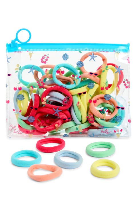 60-Pack Solid Hosiery Ponytail Holders