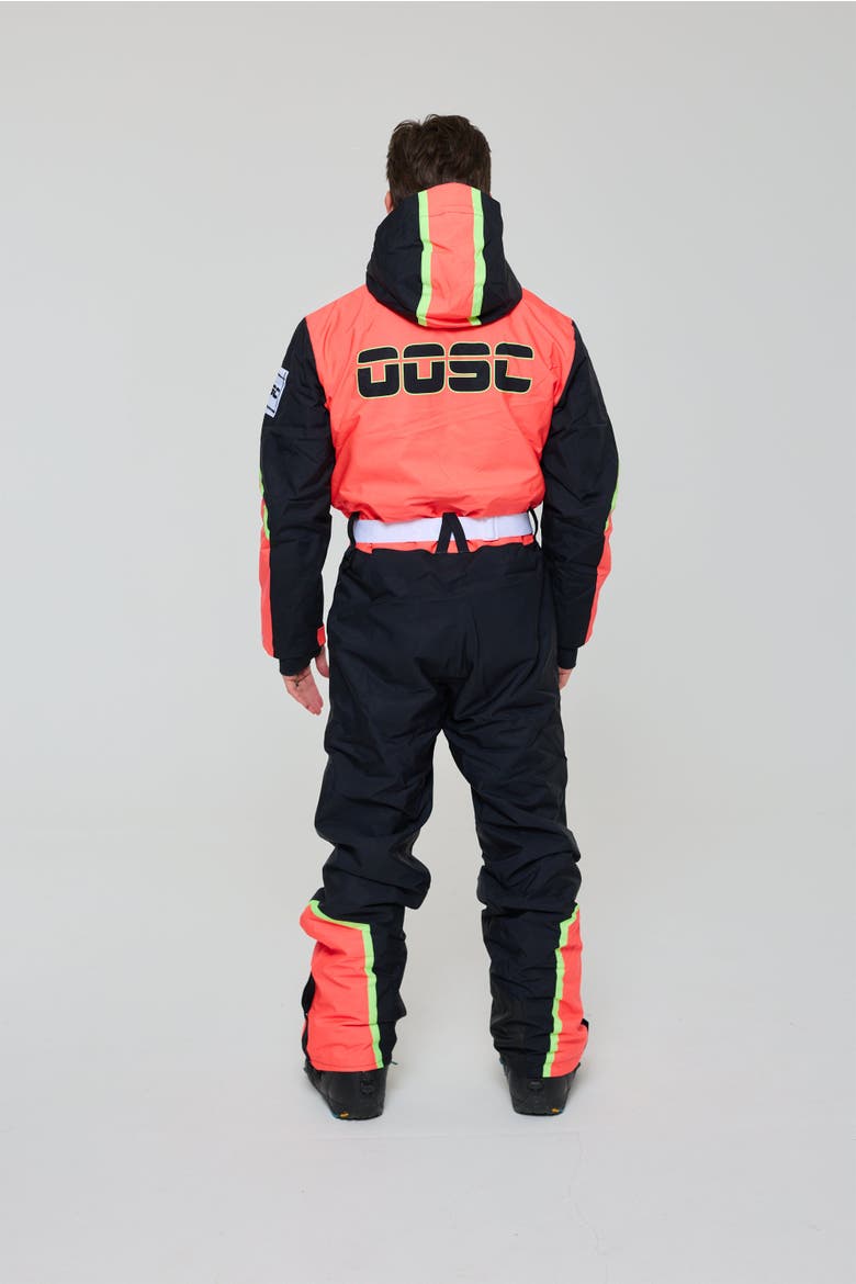 Sultans of Swing Ski Suit Men's, Alternate, color, Black and neon orange