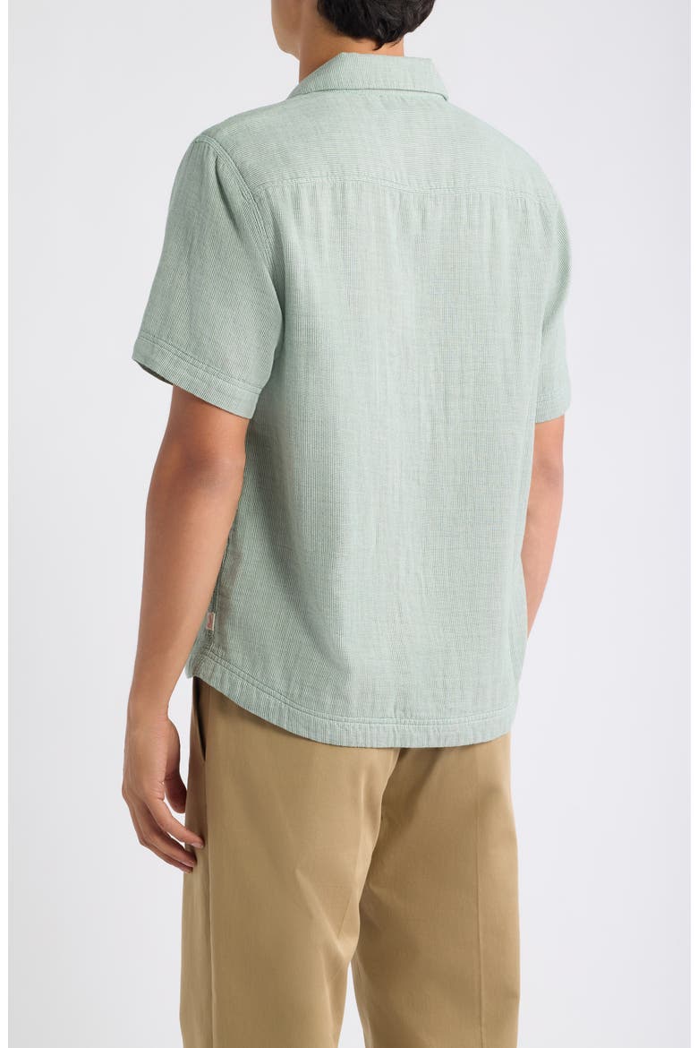 The Cliffs Summer Cloth Camp Shirt, Alternate, color, IRISH RACING GREEN STRIPE