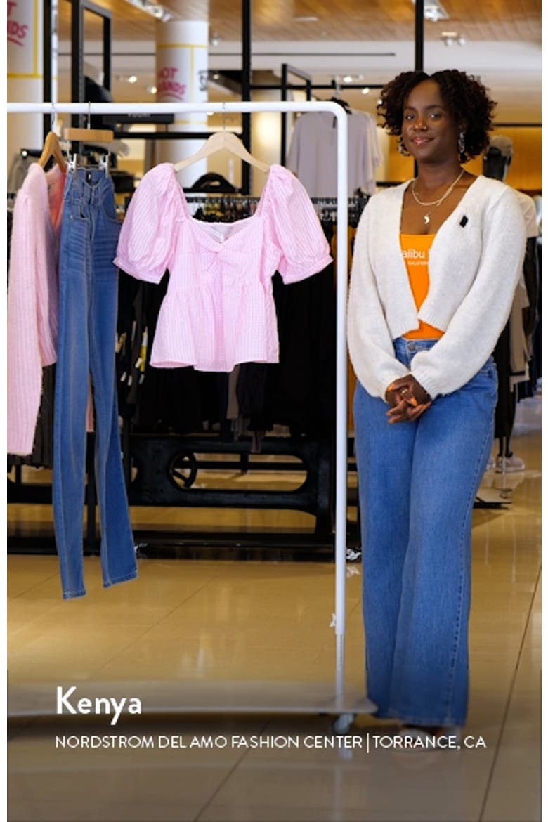 Check Puff Sleeve Top video