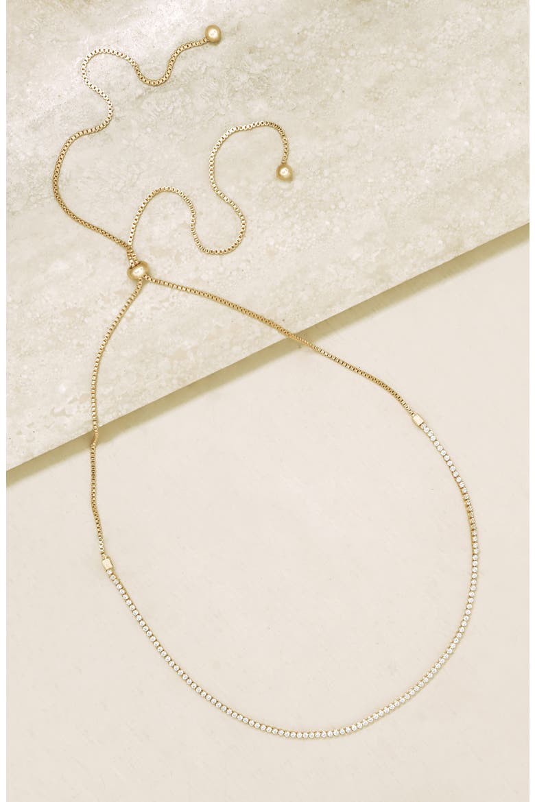 Box Chain Choker Necklace, Alternate, color, GOLD